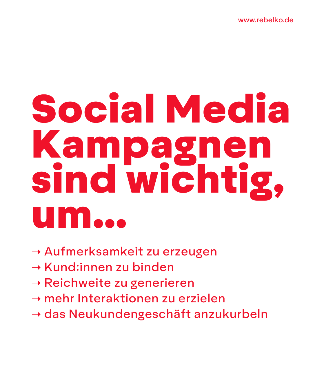 5 ideen fuer social media kampagen REBELKO Agentur Aachen Marketing  Design Kreativ Strategie Social Media Konzeption Beratung Creatives Digital 02