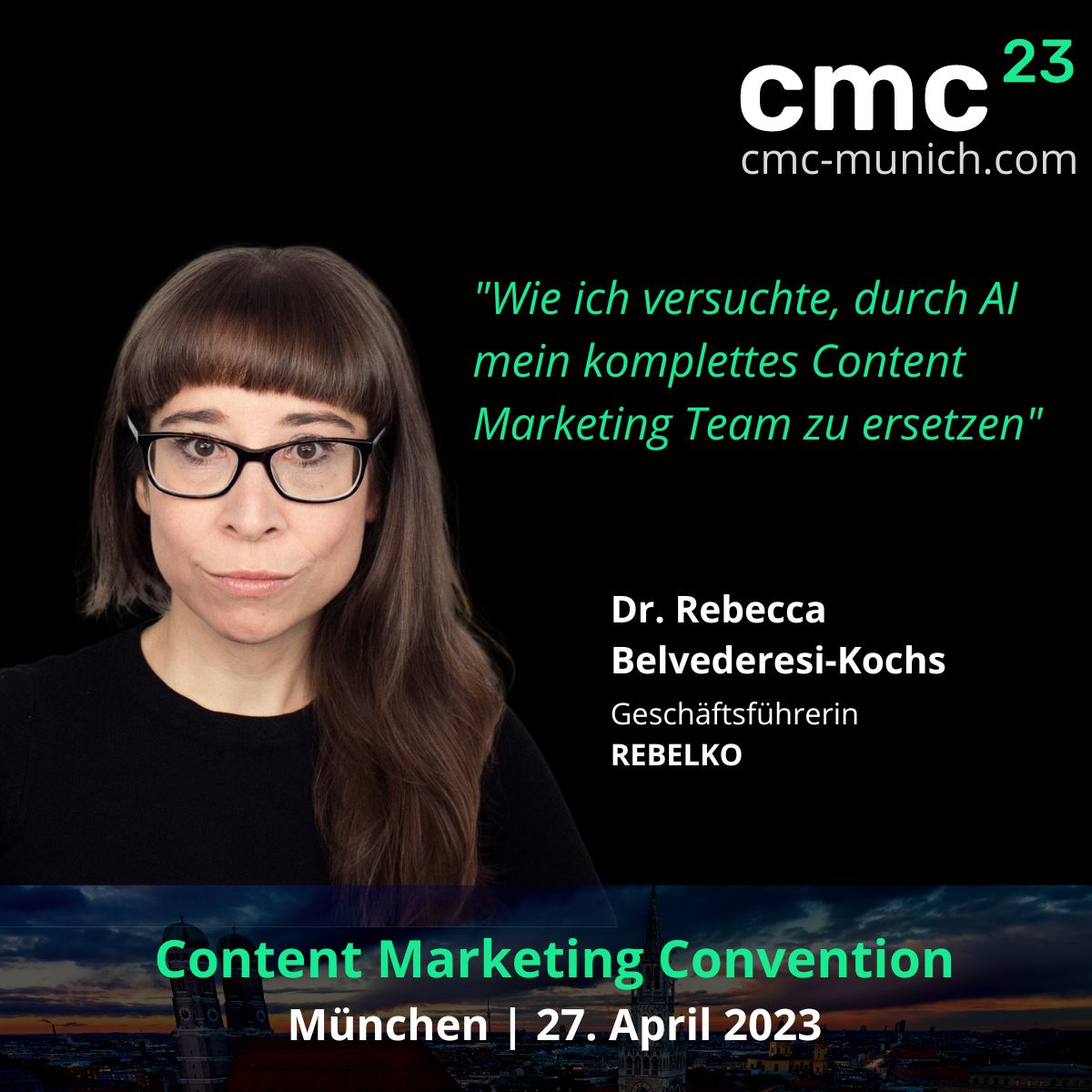 Content Marketing Convention Dr. Rebecca Belvederesi Kochs
